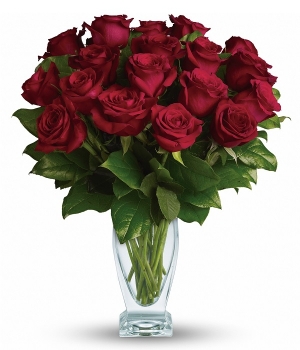Eighteen Red Long Stem Roses
