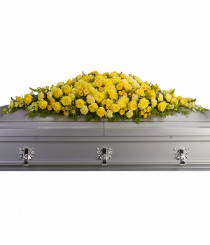  Golden Garden Casket Spray
