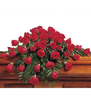 Faithful Memories Casket Arrangement